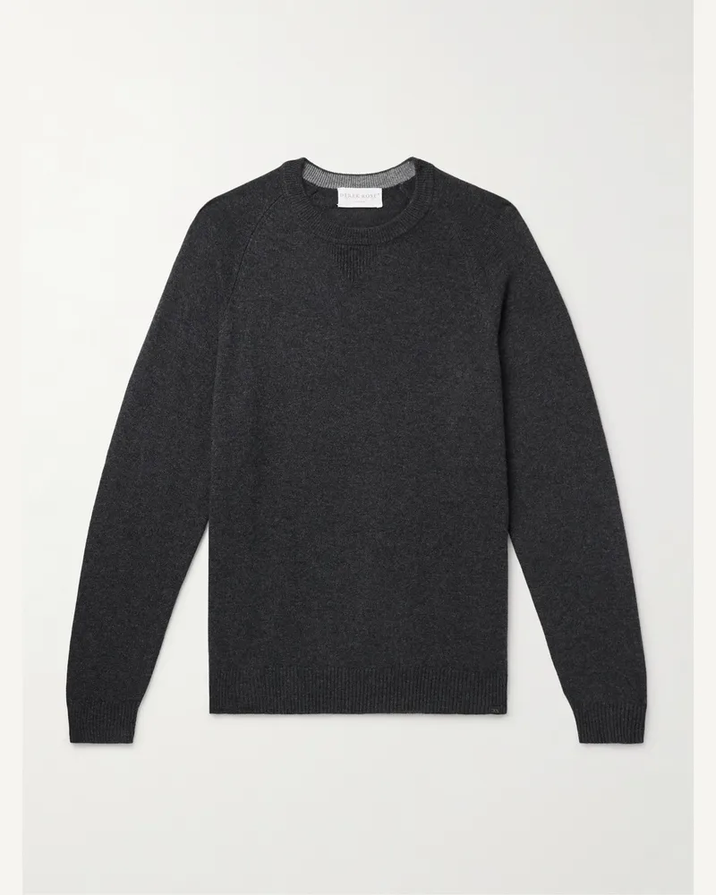 Derek Rose Finley Pullover aus Kaschmir Grau