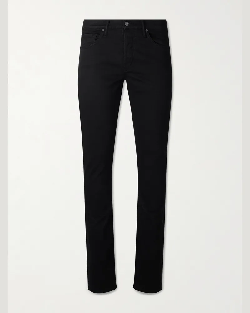 Tom Ford Schmal geschnittene Jeans aus Stretch-Denim Schwarz