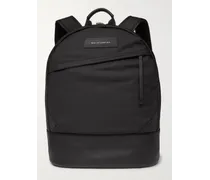Kastrup Leather-Trimmed Shell Backpack