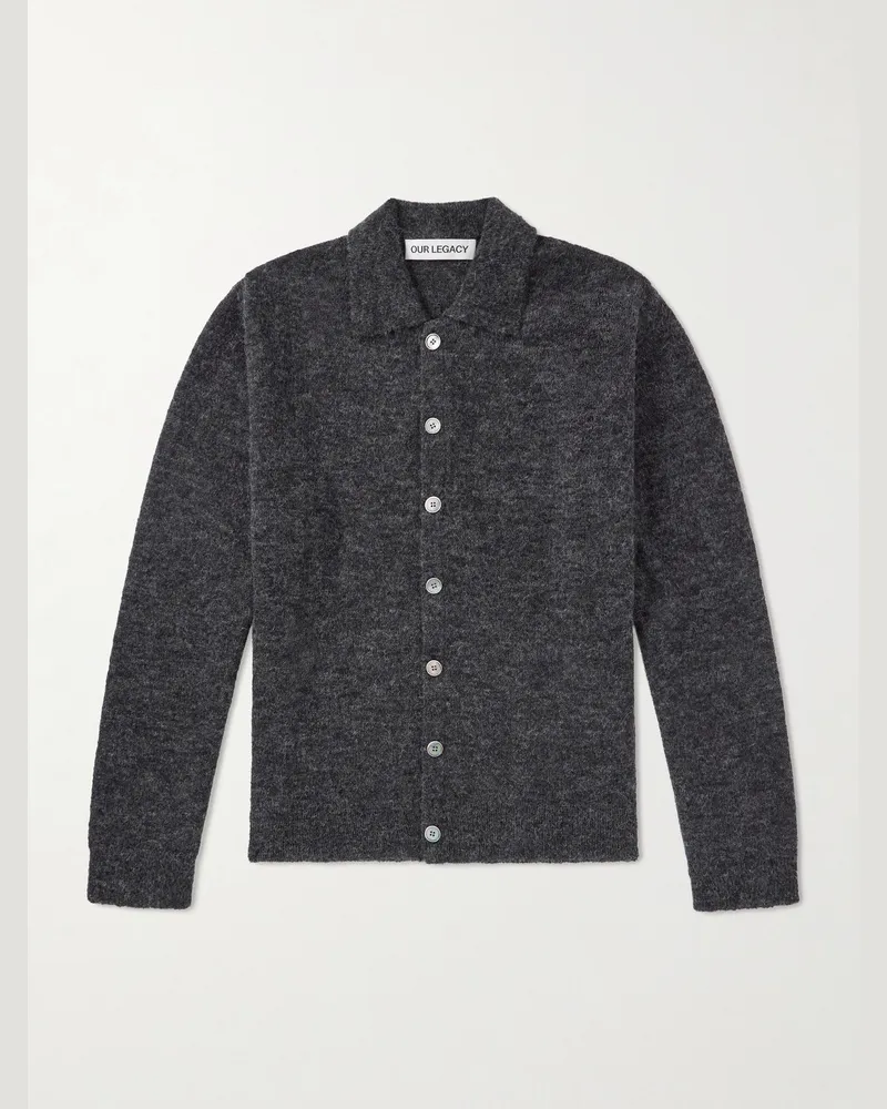 Our Legacy Evening Cardigan aus einer Alpakawollmischung Grau