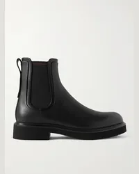 Ferragamo Cezanne Chelsea Boots aus Leder Schwarz