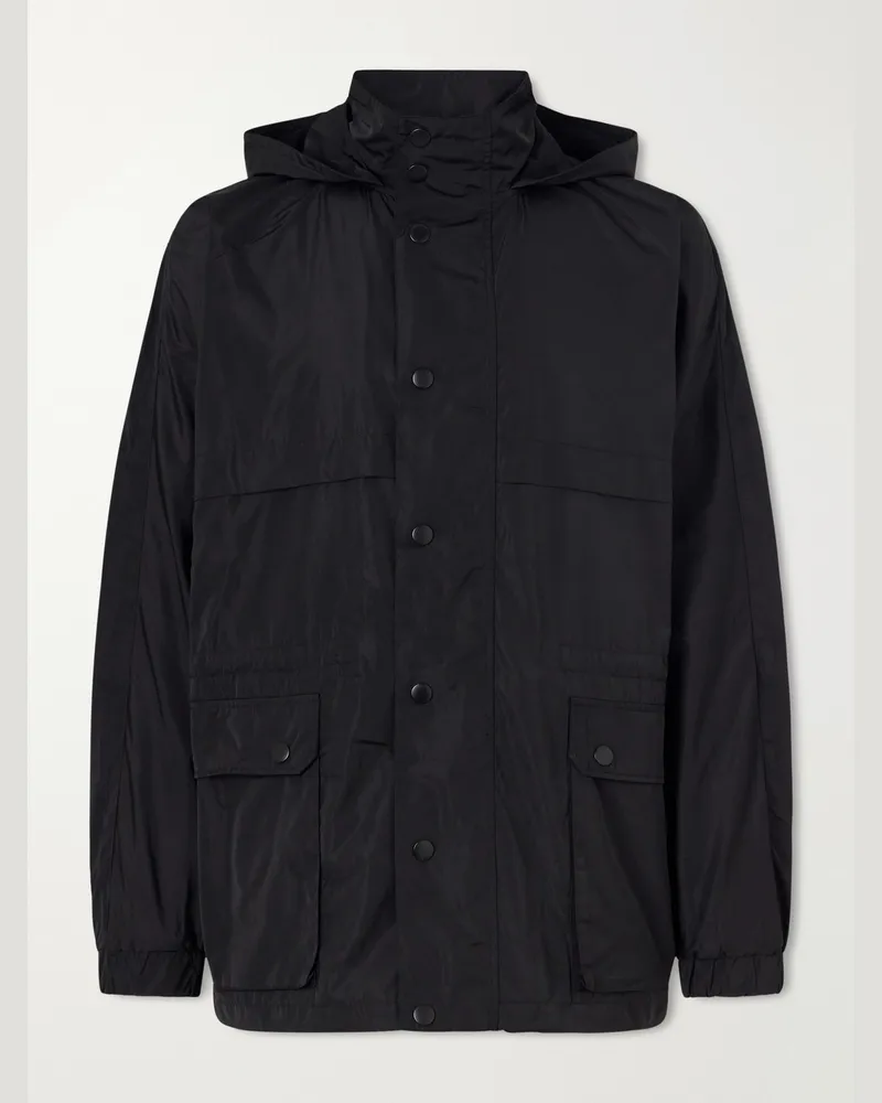 A.P.C. Valery Logo-Printed Shell Jacket Black
