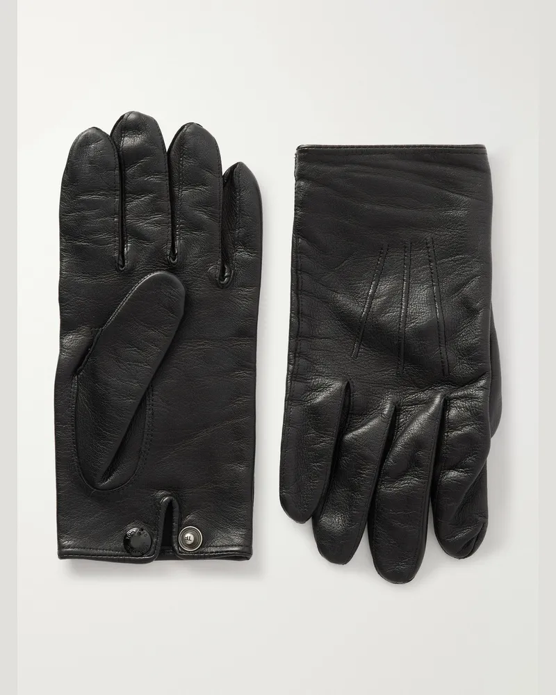 Tom Ford Leather Gloves Black