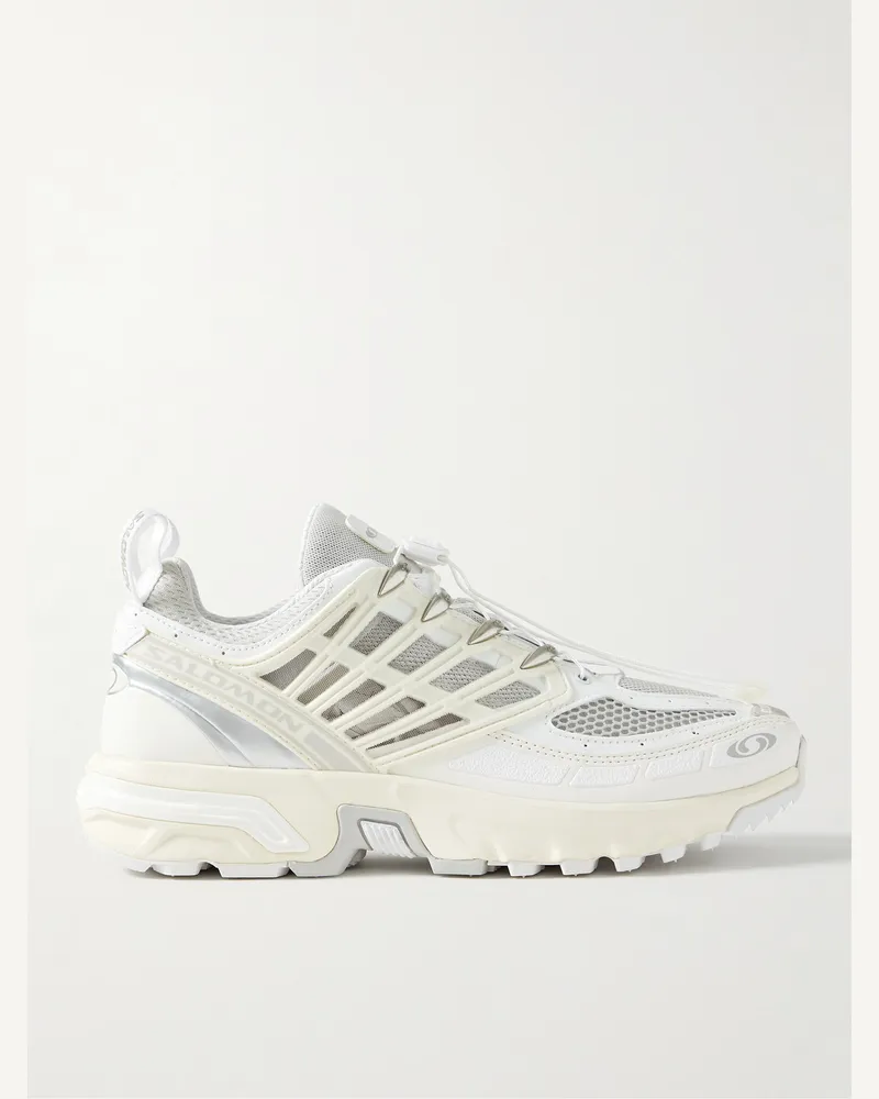 Salomon ACS Pro Sneakers aus Mesh mit Gummibesatz Weiß