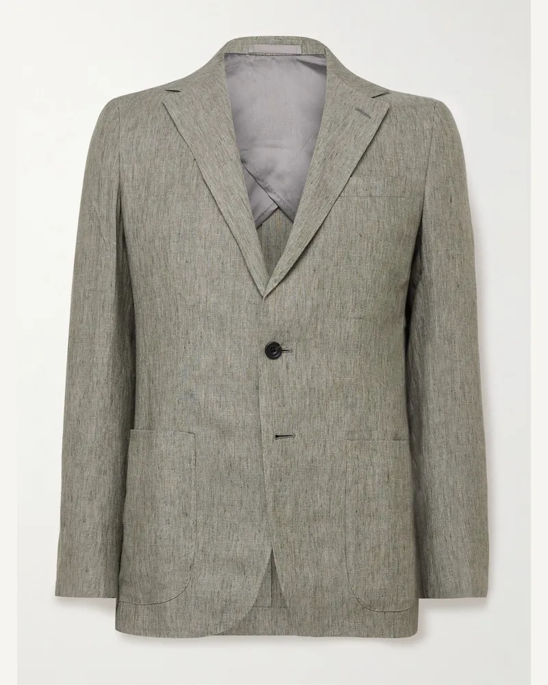 Kingsman Linen Suit Jacket Green