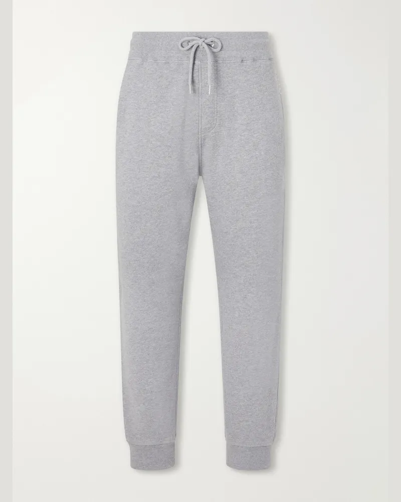 J.W.Anderson Tapered Cotton-Fleece Sweatpants Gray