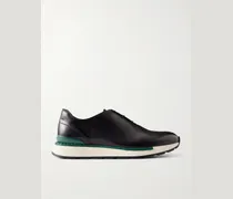 Fast Track Full-Grain Venezia Softy Leather Sneakers