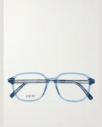 Dior InDiorO S3I Brille mit eckigem Rahmen aus Azetat Blau