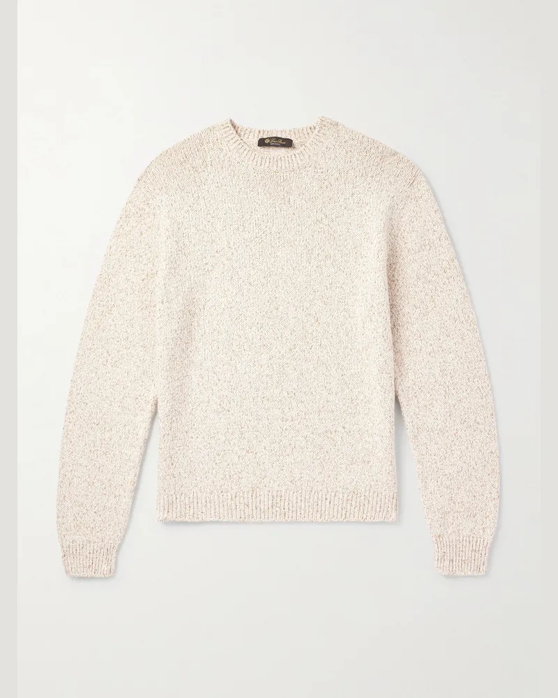 Loro Piana Meina Cotton Sweater Neutrals
