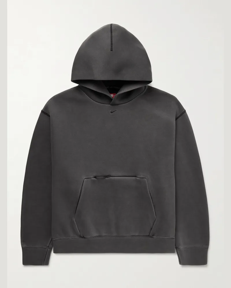 Nike Hoodie aus Jersey mit Logostickerei Schwarz