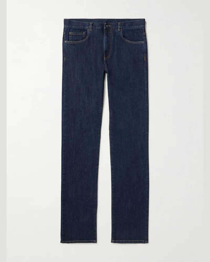 Canali Slim-Fit Jeans Blue