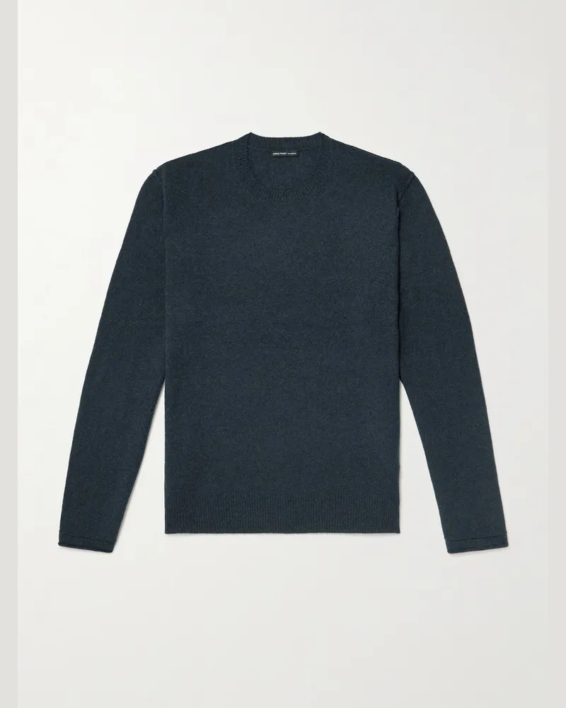 James Perse Pullover aus Kaschmir Blau
