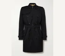 Kensington Double-Breasted Belted Cotton-Gabardine Trench Coat