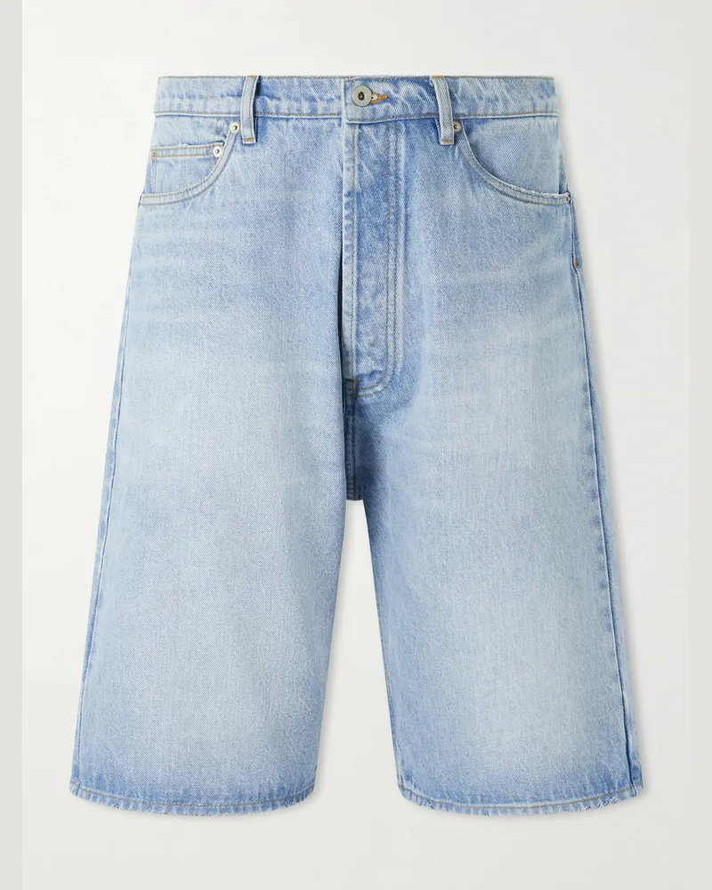 Studio Nicholson Marylebone Straight-Leg Denim Shorts Blue