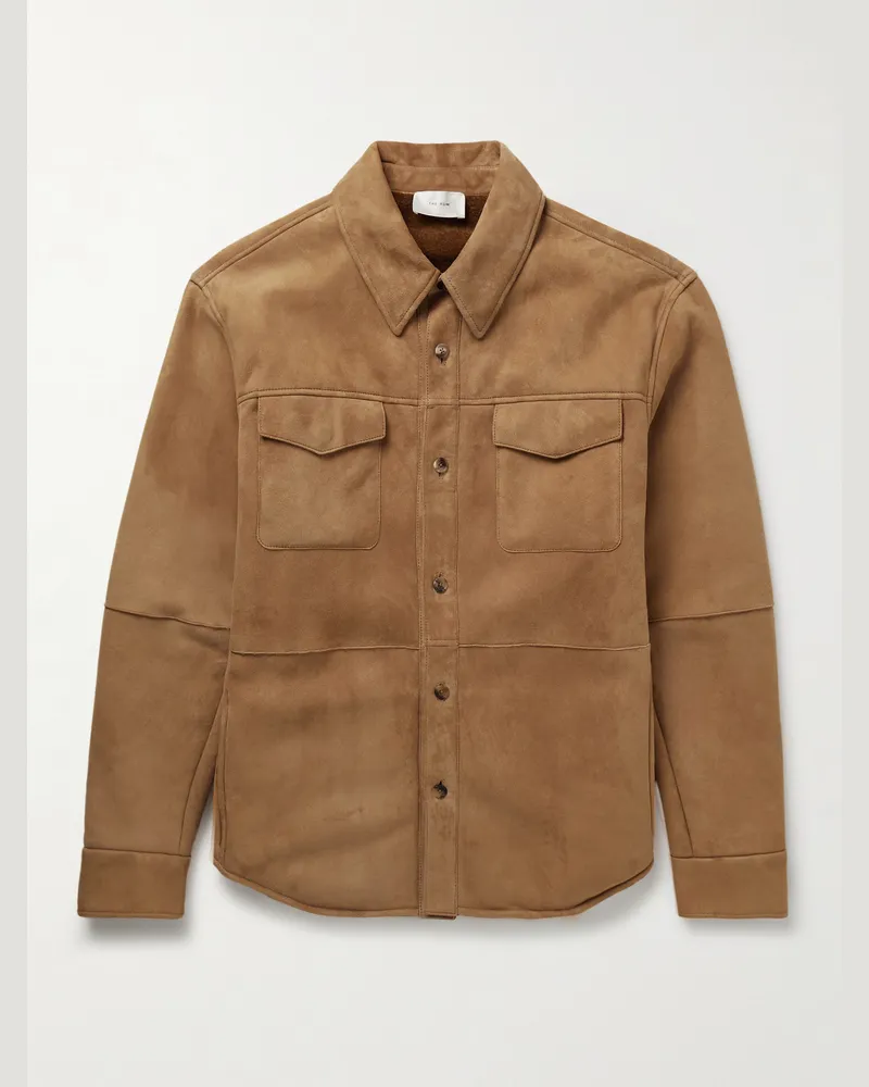 The Row Bento Hemdjacke aus Shearling Neutral