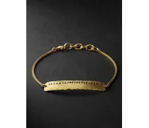 Mezuzah Armband aus Gold mit Diamanten