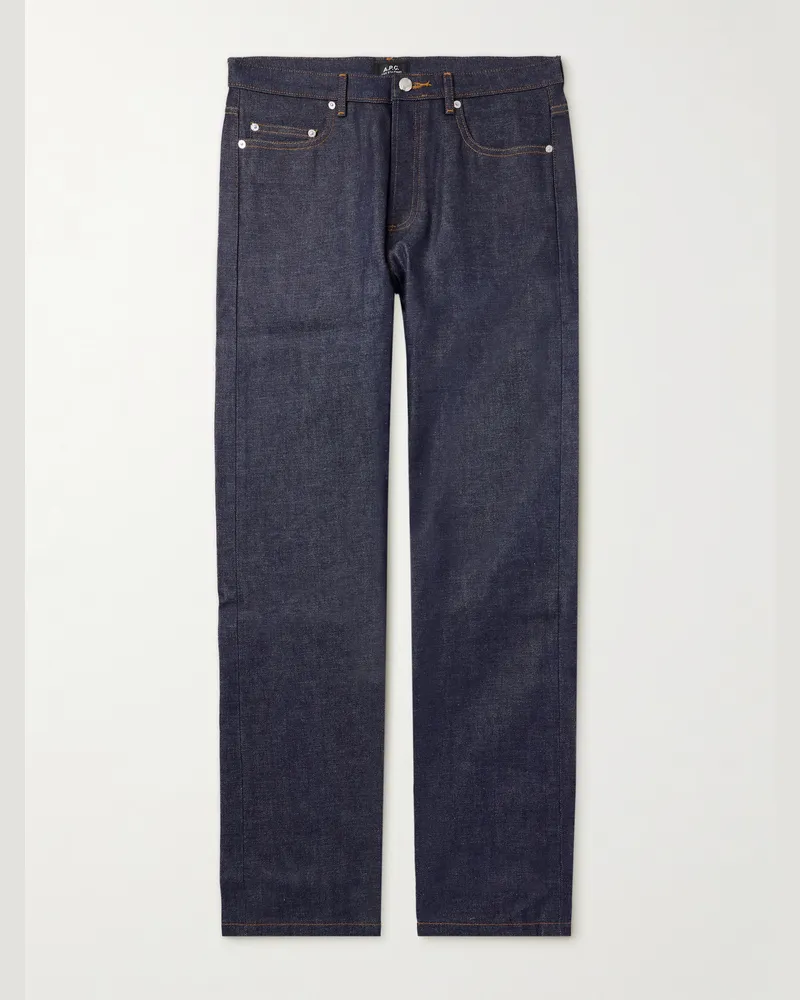 A.P.C. Schmal geschnittene Jeans Blau