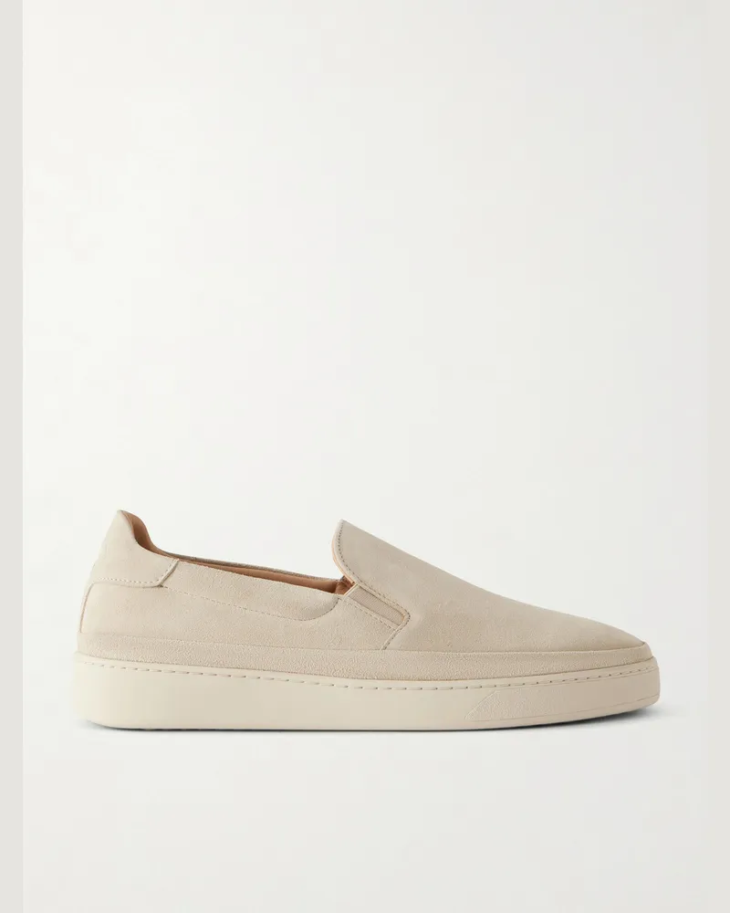 MULO Suede Slip-On Sneakers Neutrals