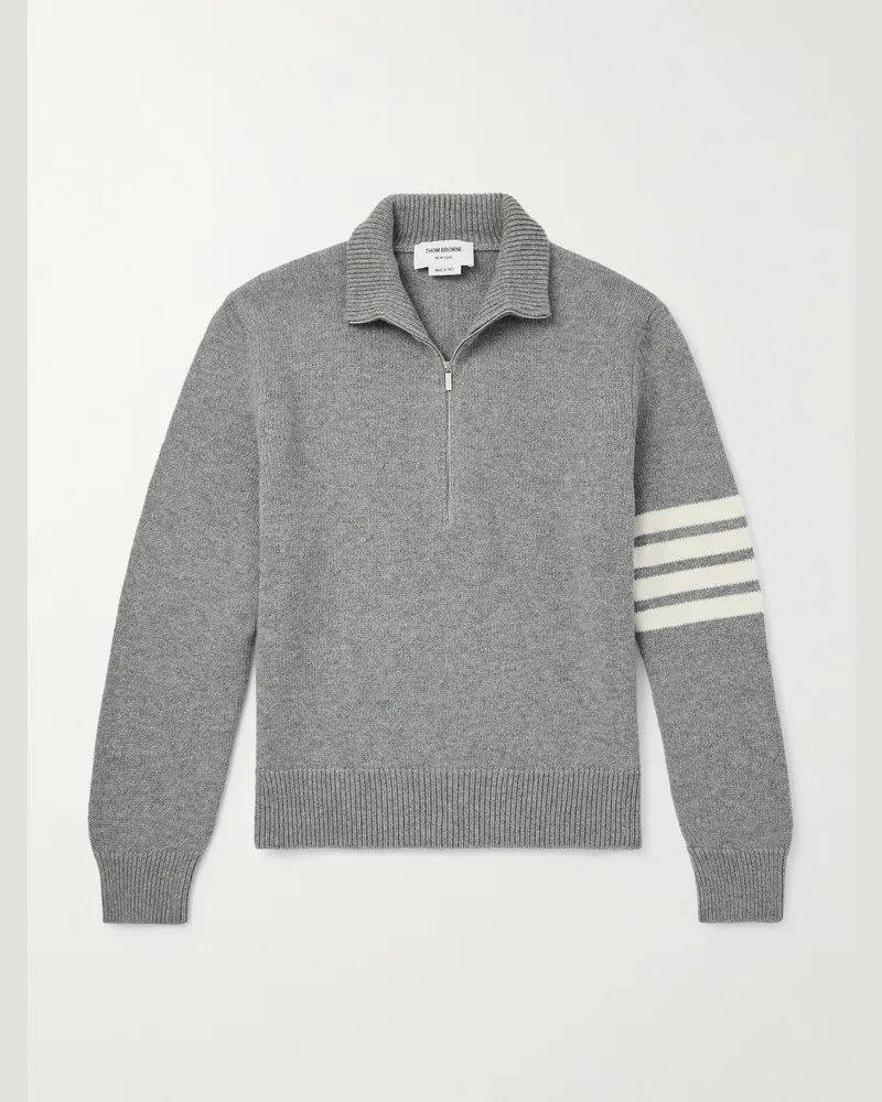 Thom Browne Troyer aus Wolle mit Streifen Grau
