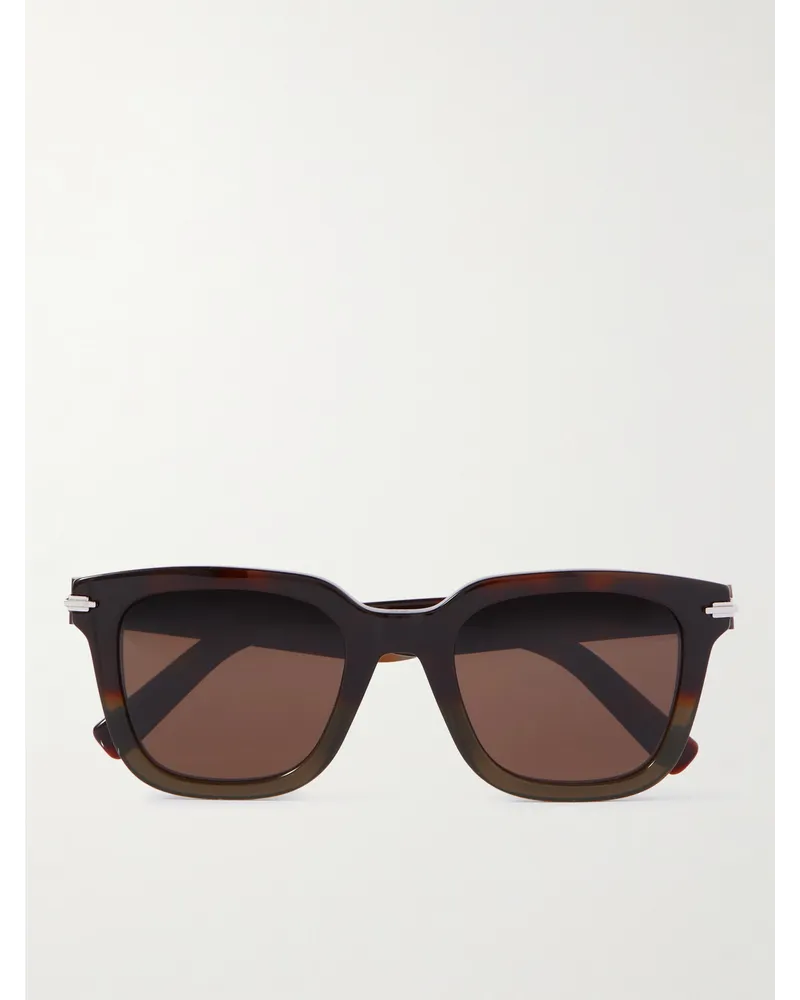 Dior DiorBlackSuit S10I Sonnenbrille mit D-Rahmen aus Azetat Braun