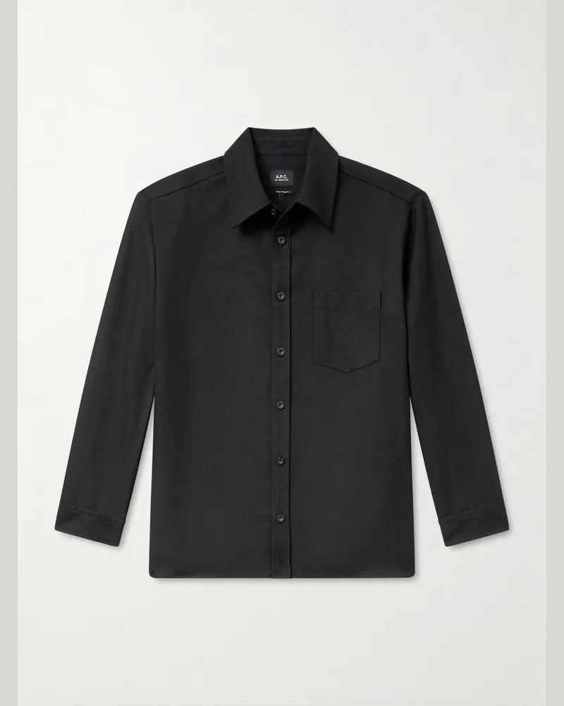 A.P.C. Twill Overshirt Black