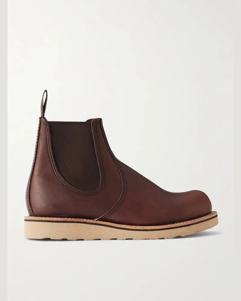 Red Wing Shoes 3190 Leather Chelsea Boots Brown