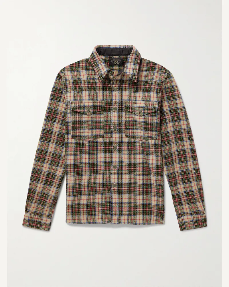 RRL Trek Hemd aus Flanell aus einer Wollmischung Grün