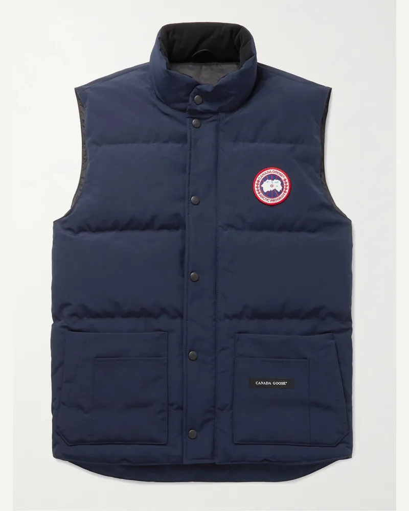 Canada Goose Freestyle Crew gesteppte Daunenweste aus Arctic Tech® Shell in schmaler Passform Blau