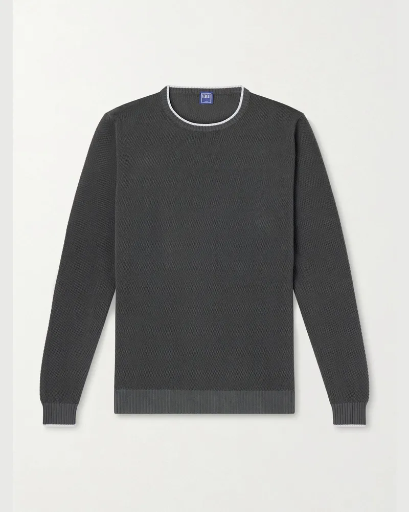 Fedeli Cotton Sweater Gray
