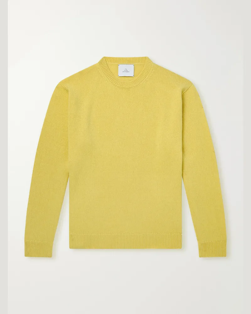 The Elder Statesman Statesman Cashmere Sweater Yellow