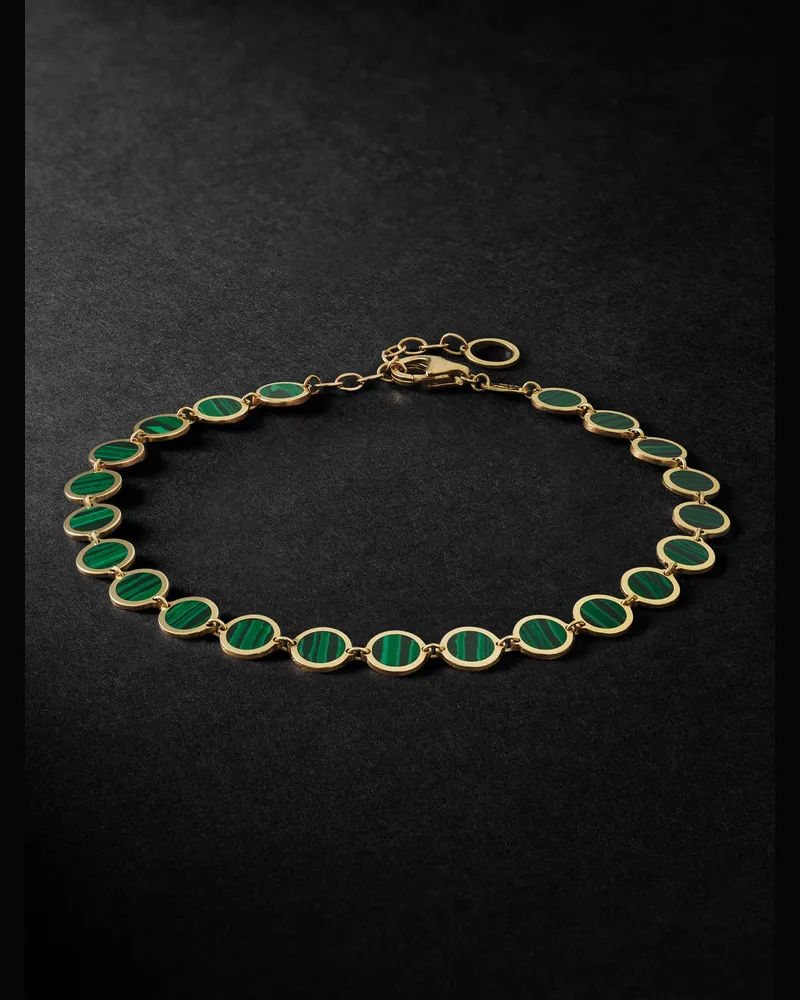 JIA JIA Armband aus 14 Karat Gold mit Malachiten Grün