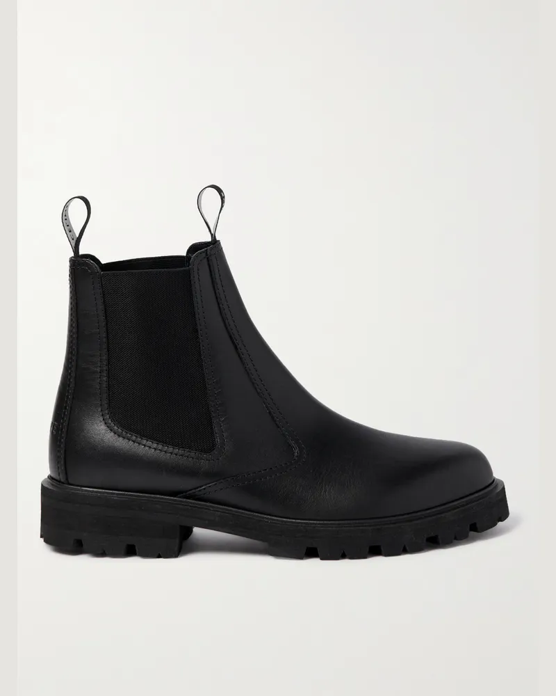 Celine Margaret Chelsea Boots aus Leder Schwarz