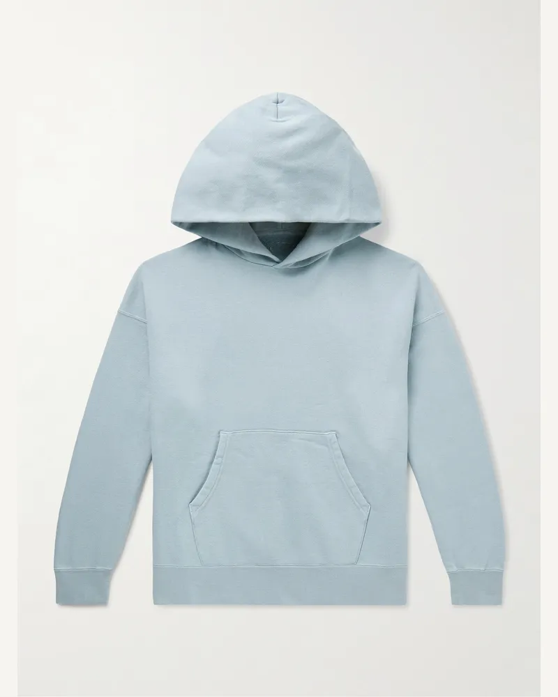 Visvim Jumbo Hoodie aus Jersey aus einer Baumwollmischung in Stückfärbung Blau