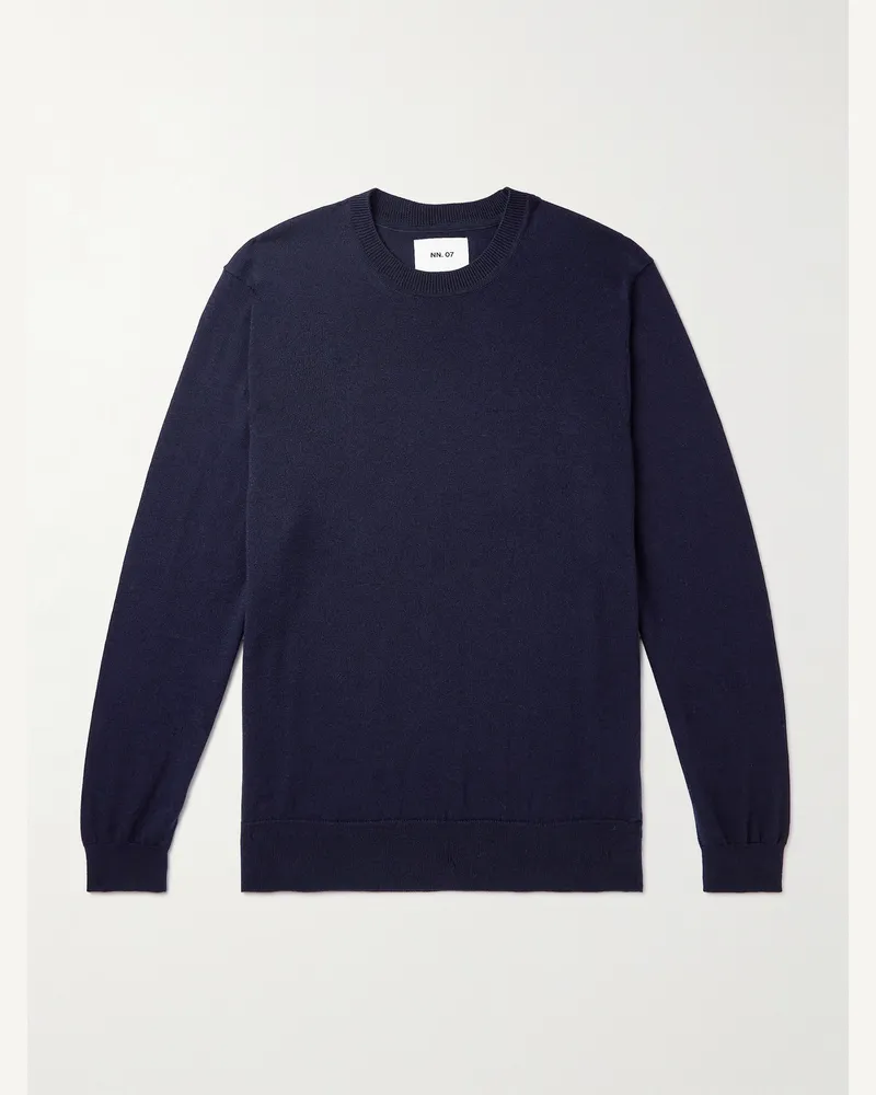 NN 07 Ted 6605 Pullover aus Wolle Blau