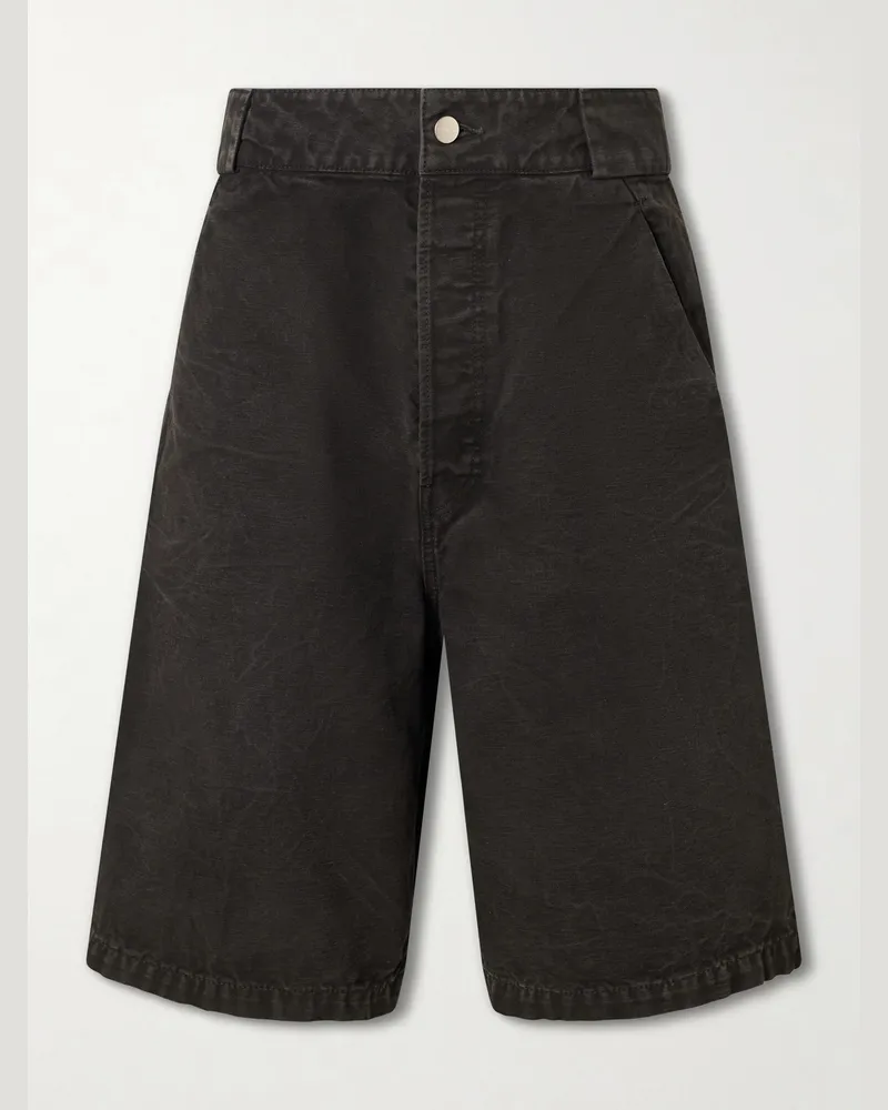 Fear of God Utility Straight-Leg Cotton Shorts Black