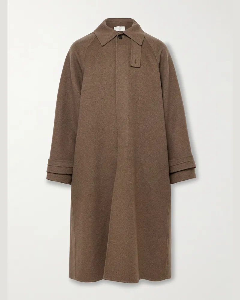 The Row Kenet Oversized-Mantel aus einer Kaschmir-Schurwollmischung Braun