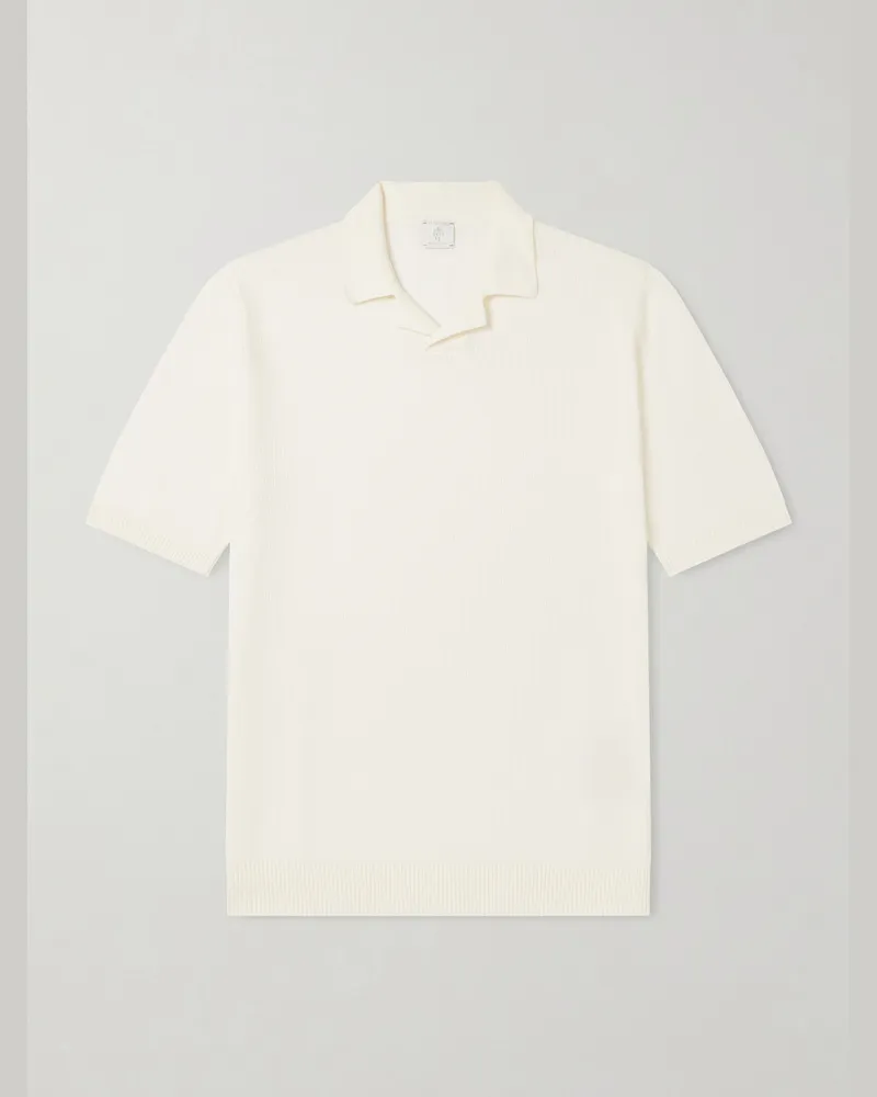 Eleventy Polohemd aus Baumwolle Weiß