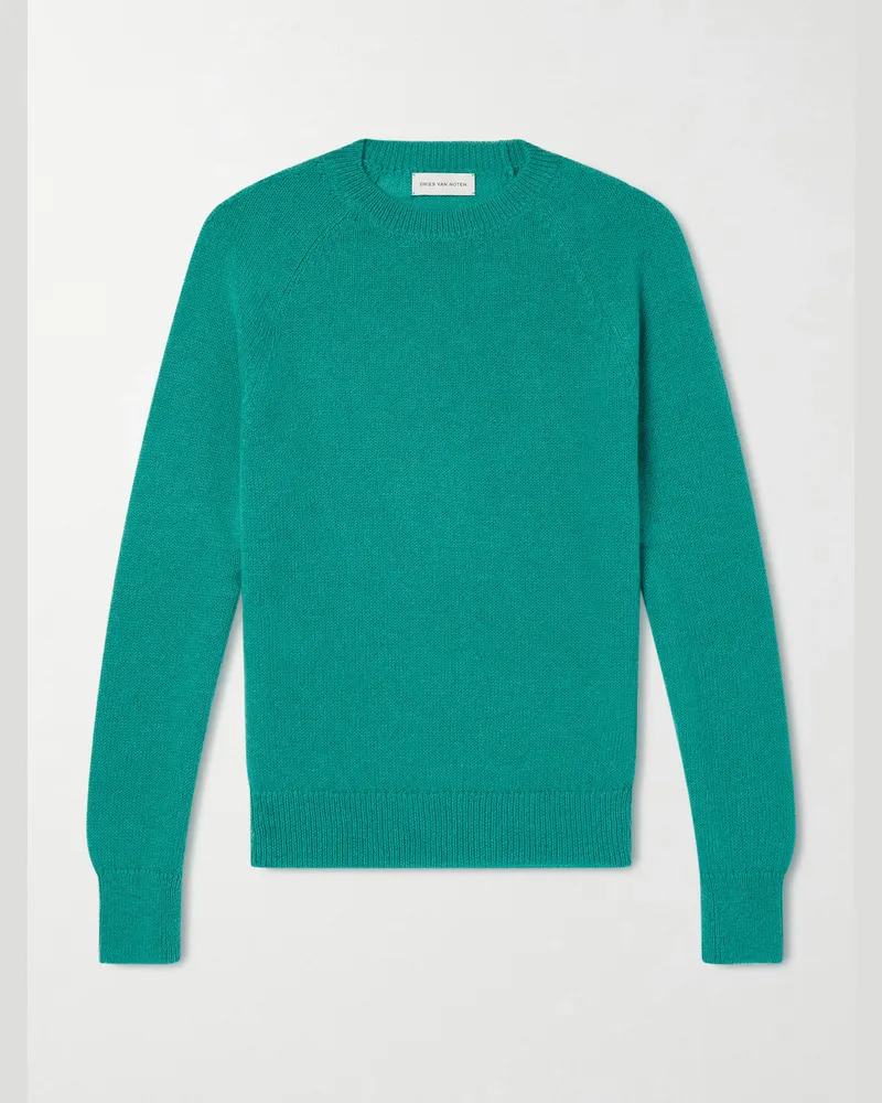 Dries van Noten Brushed Sweater Green