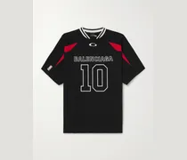 NBA Oversized Logo-Embroidered Cotton-Jersey T-Shirt