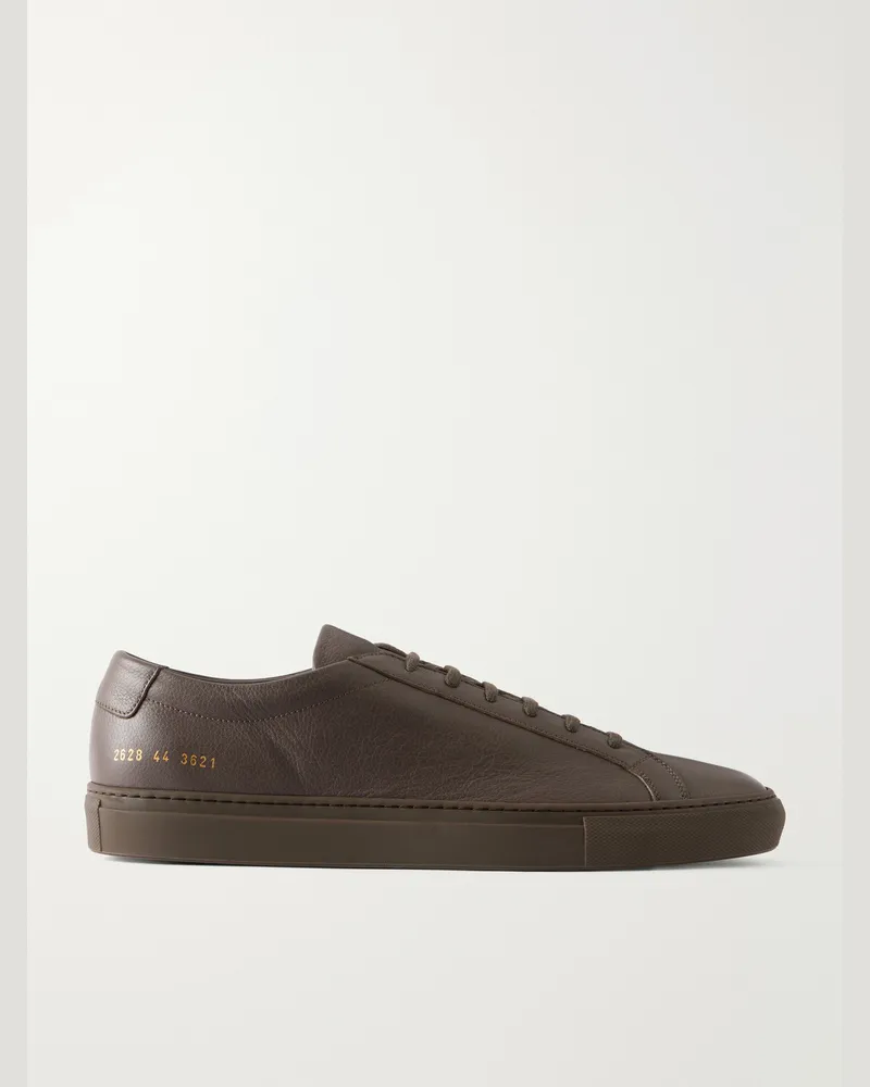 Common Projects Achilles Full-Grain Leather Sneakers Brown
