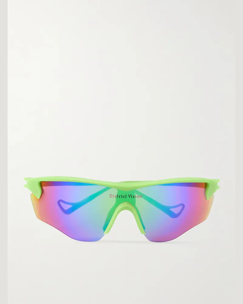 District Vision Junya Racer Sonnenbrille mit D-Rahmen aus Polycarbonat Grün