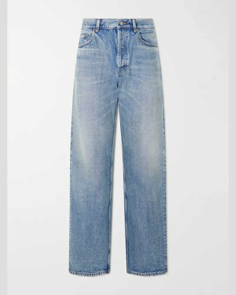 Saint Laurent Wide-Leg Jeans Blue