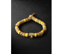 Travel Forte Armband mit Zierperlen aus mehreren Steinen und Details aus Gold