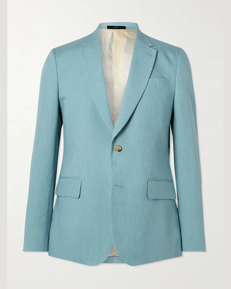 Paul Smith Soho Sakko aus Leinen Blau