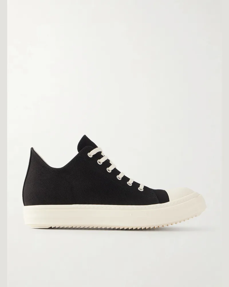 DRKSHDW by Rick Owens Ramones Denim Sneakers Black