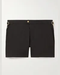 Tom Ford Schmal geschnittene kurze Badeshorts Schwarz