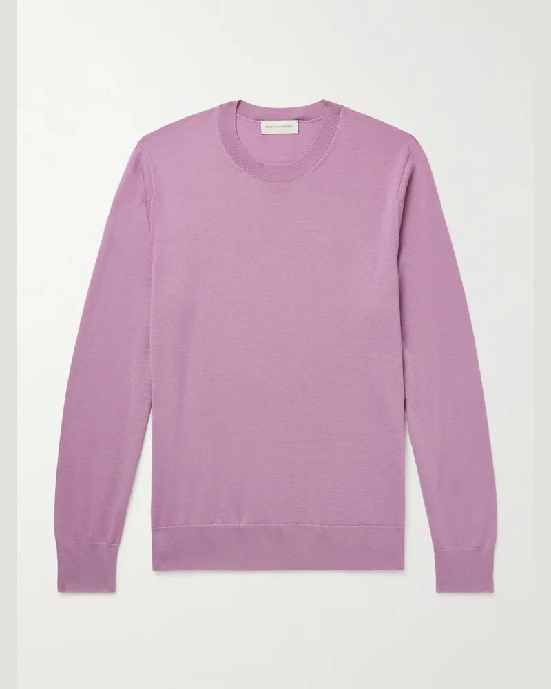 Dries van Noten Merino Wool Sweater Pink