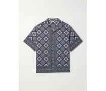Hemd aus bedruckter Baumwolle mit Reverskragen