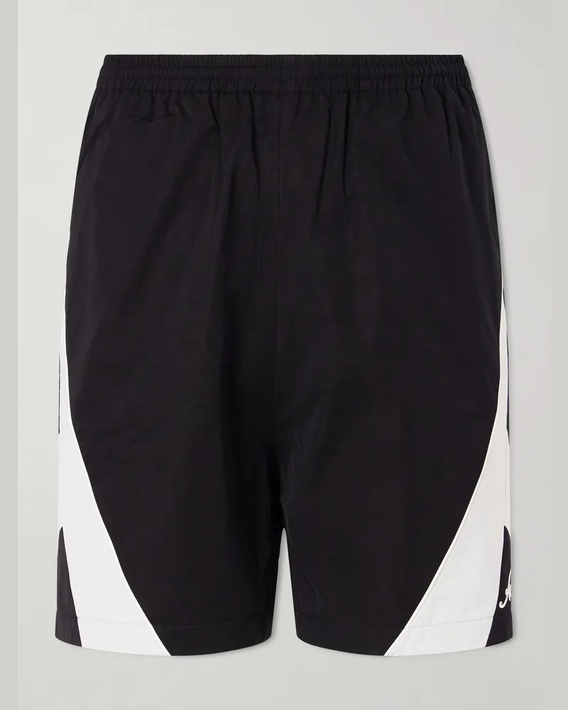 Acne Studios Rofit Logo-Embroidered Shell Shorts Black