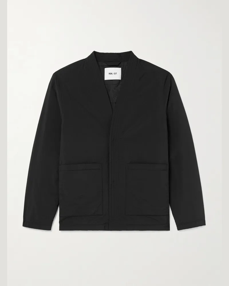 NN 07 Yuki 8280 Jacke aus recyceltem Shell Schwarz